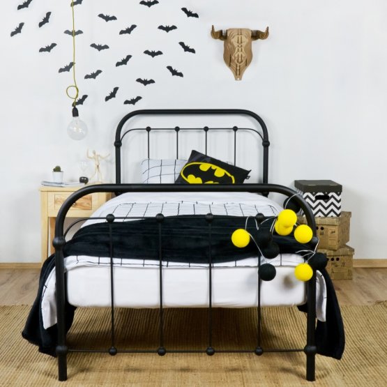 Metal bed Bibi 200x90 cm black