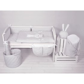 2-Piece Sleep & Hug Baby Cot Bedding Set - Grey, Modenex