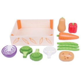 Bigjigs Toys Box with vegetables, Bigjigs Toys