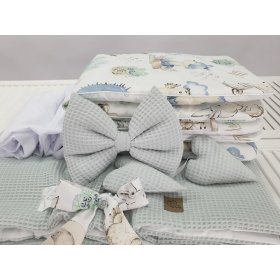 White wicker bed with equipment for a baby - Hedgehog, Ourbaby®