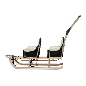 Sled for twins Duo - black seat color