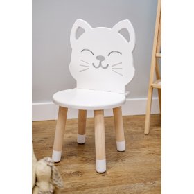 Children's chair - Cat - white, Ourbaby®