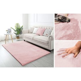 Rabbit New silk carpet - pink, VOPI kids