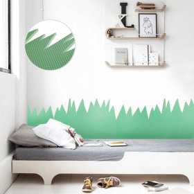 Foam wall protection behind the bed - Grass