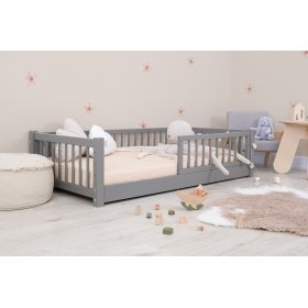 Children's low bed Montessori Ourbaby - gray