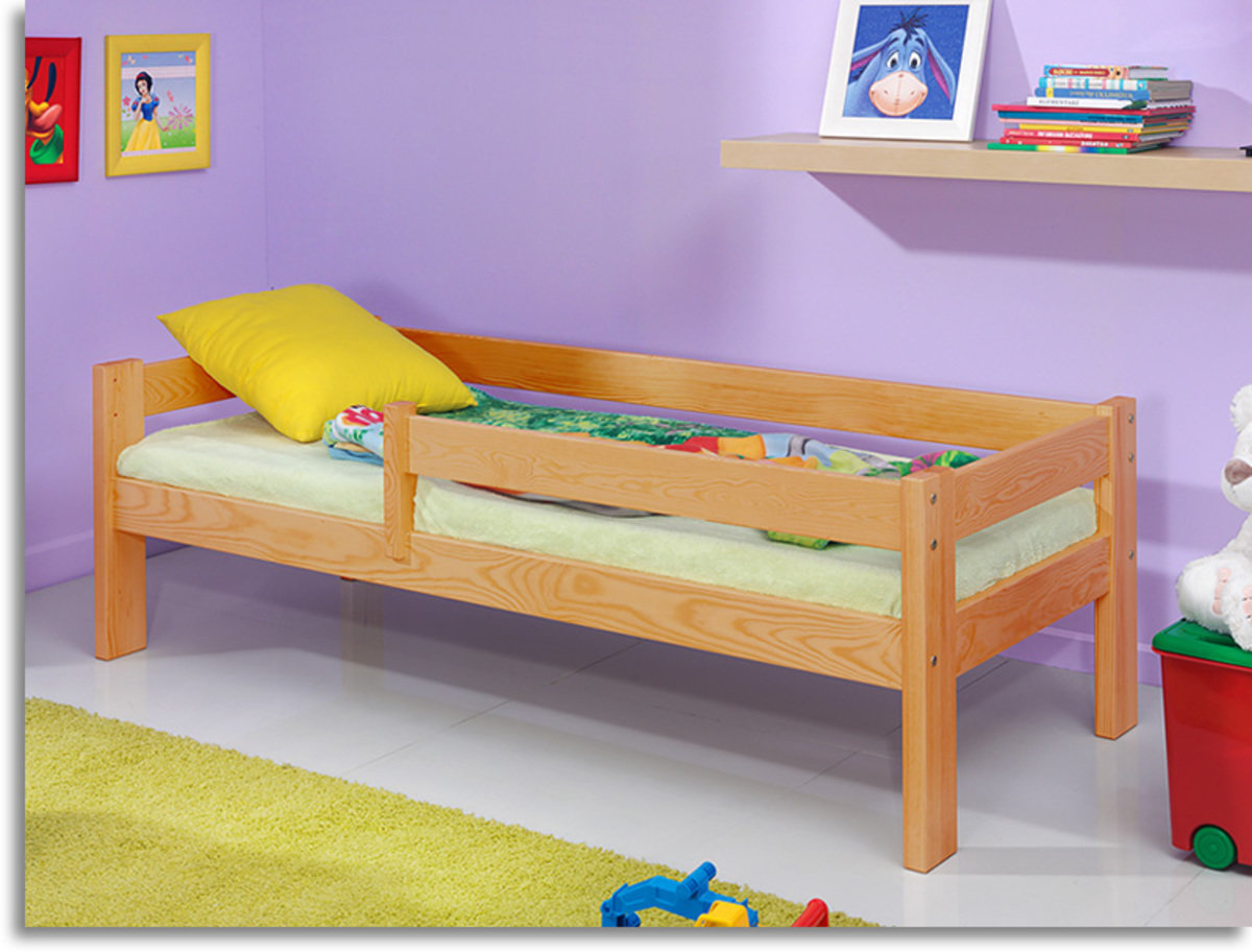 Children's Bed with Safety Rail Alder banaby.eu