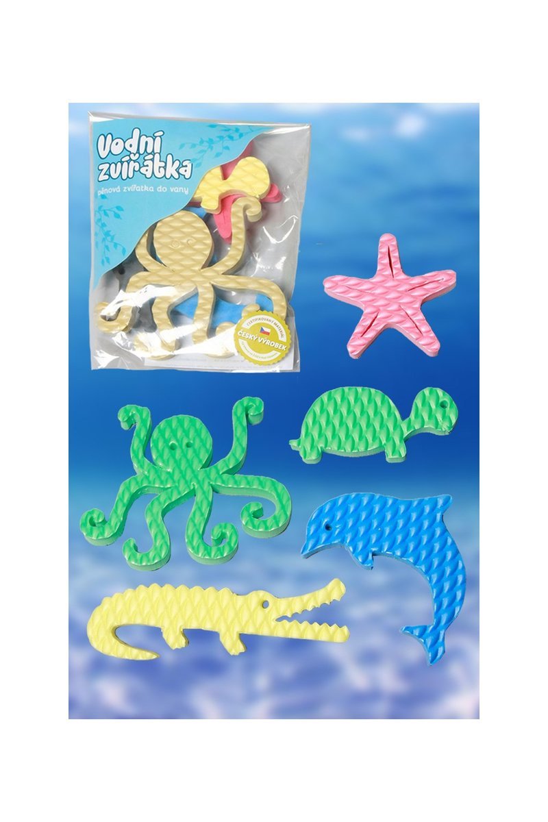 Foam bath stickers - Aquatic animals 
