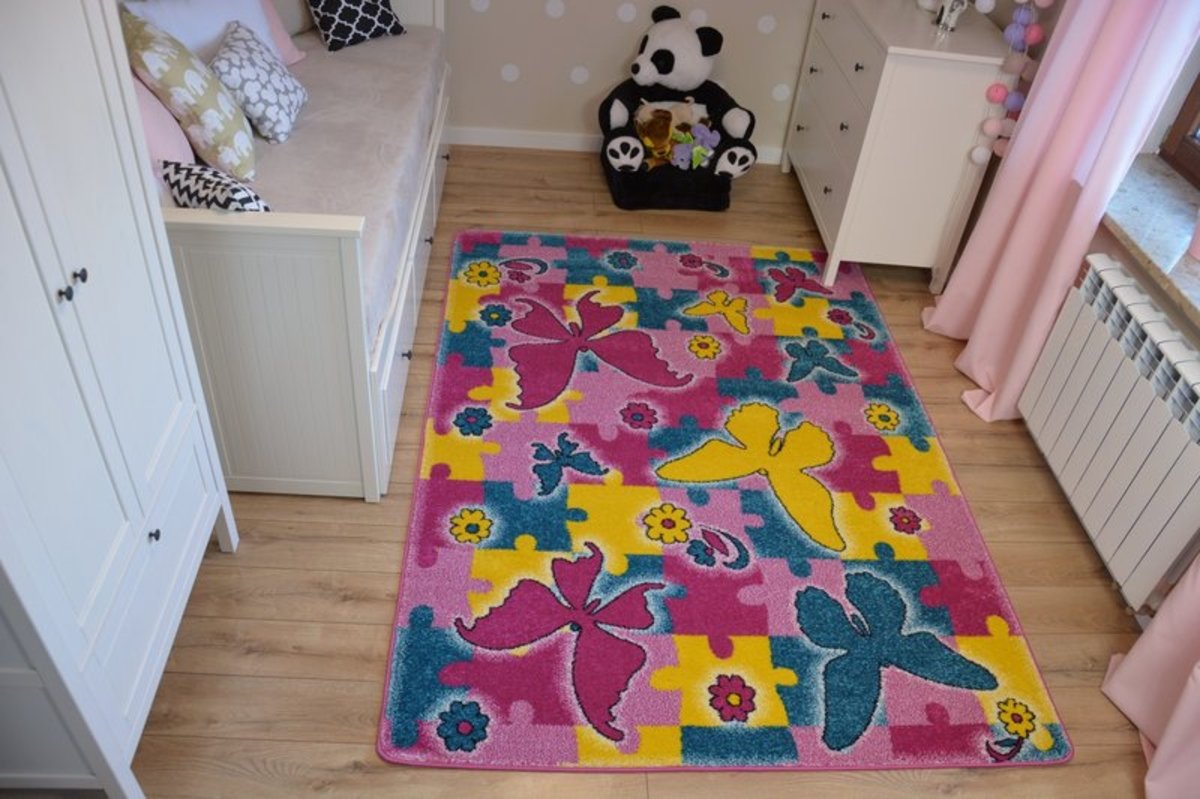 Kids Butterfly Children S Rug Pink Banaby Eu
