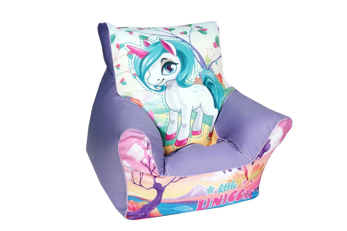 Kids' bean bag Unicorn purple banaby.eu