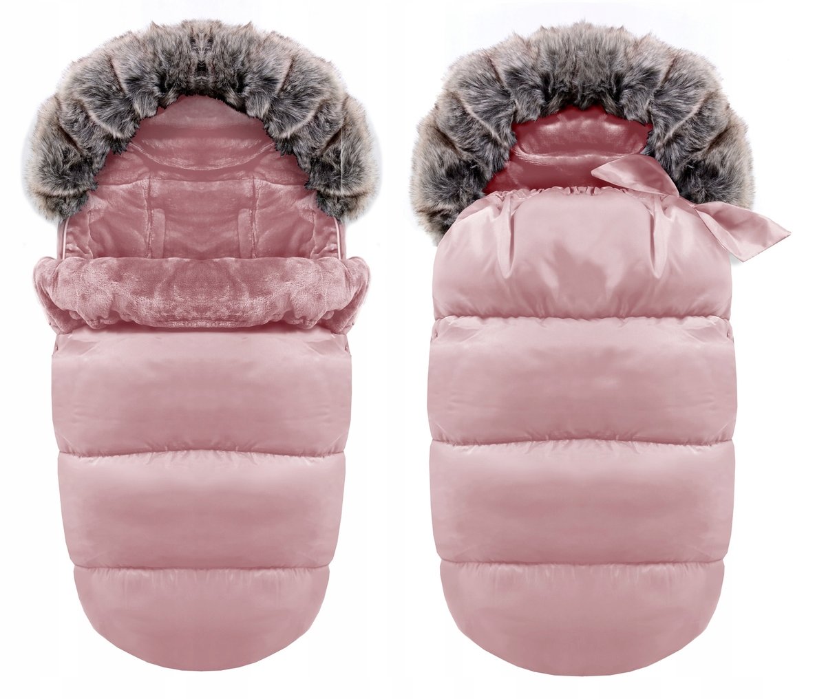 Baby footmuff Lux pink banaby.eu