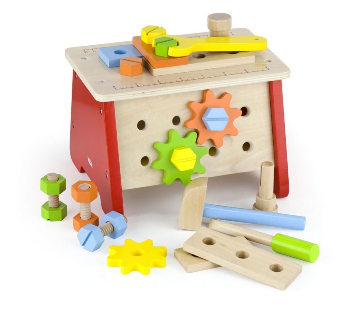 Wooden construction set with tools banaby.eu