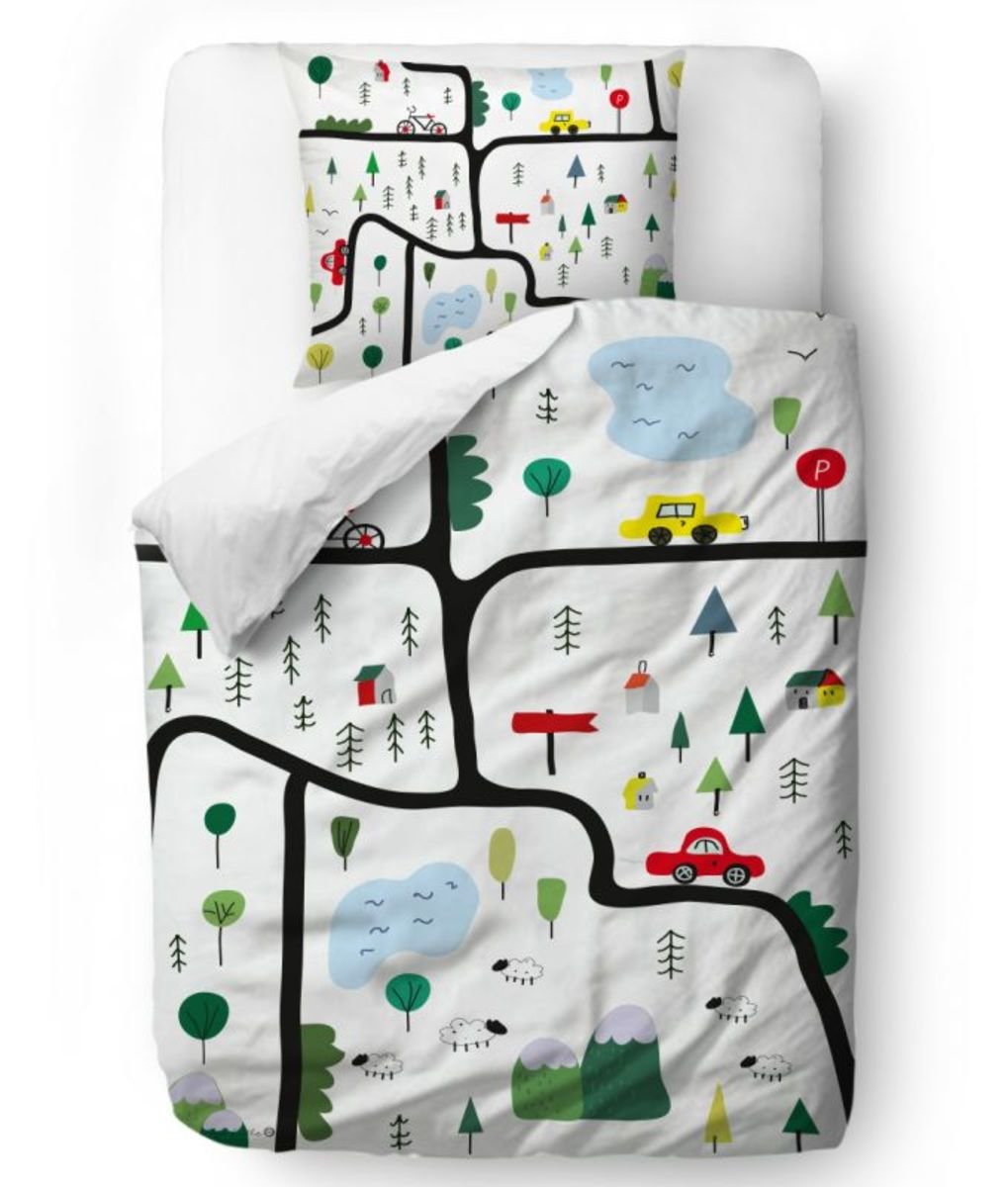 Mr Little Fox Bed Linen City Blanket 135 X 0 Cm Pillow 60 X 50 Cm Banaby Eu