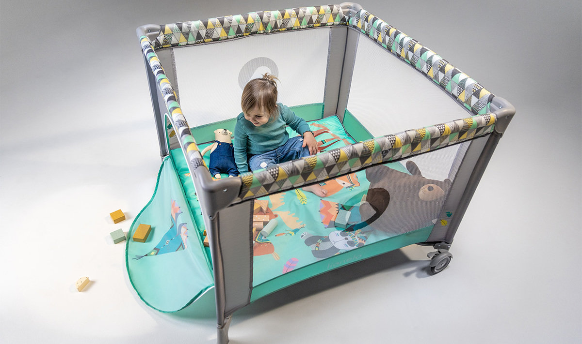 LIONELO Sofie Scandi playpen gray