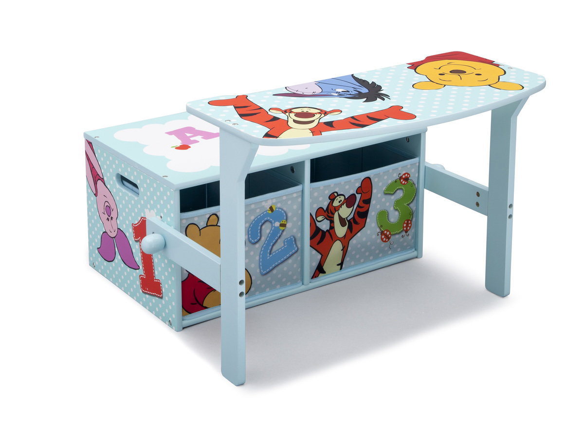Winnie the pooh toy box bench discount