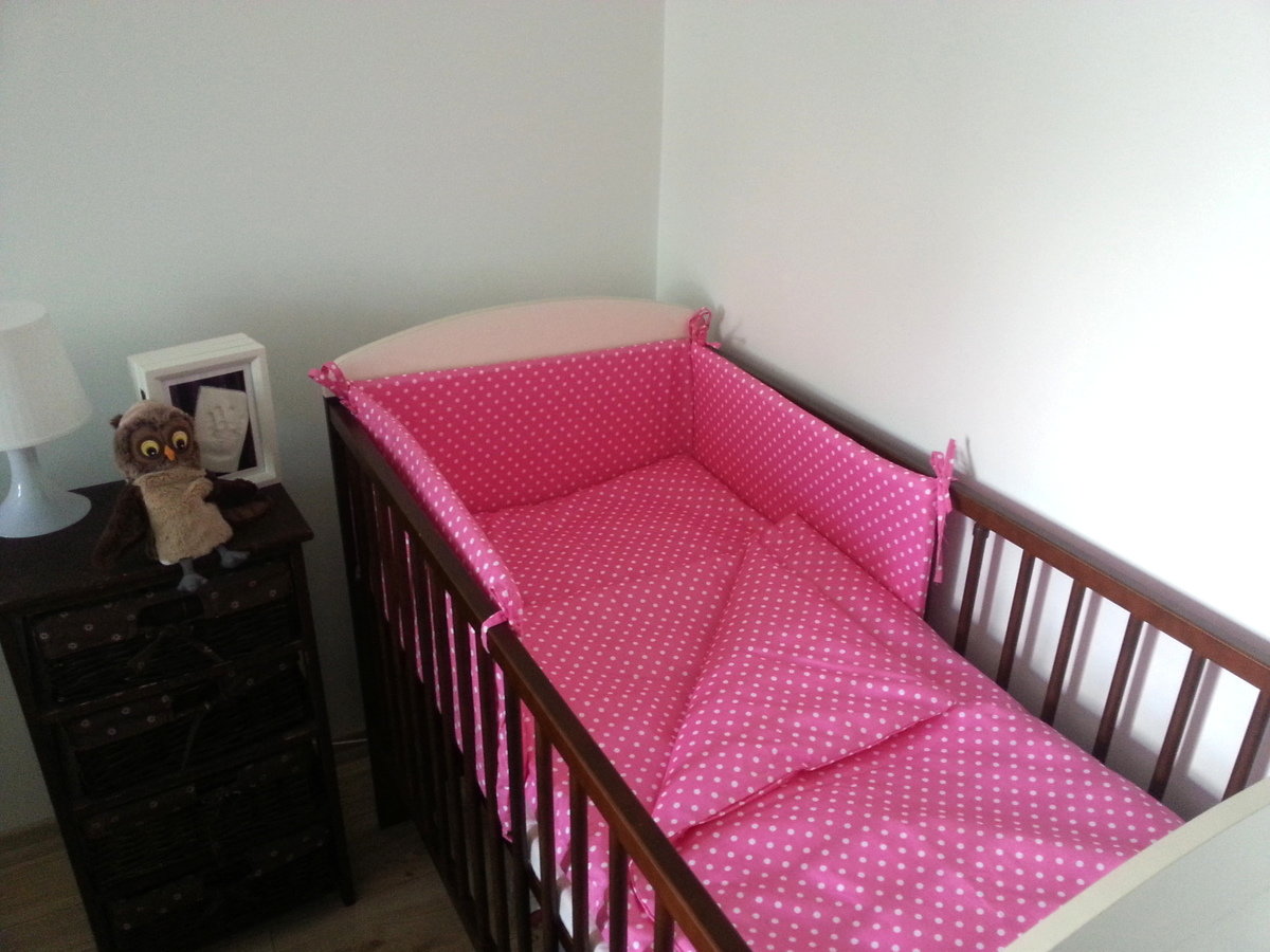 polka dot cot bedding