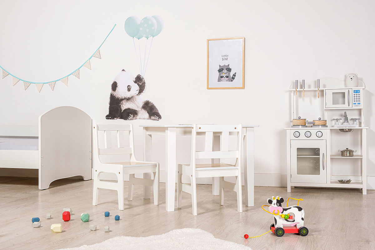 Children s Table with Chairs Natural banaby.eu