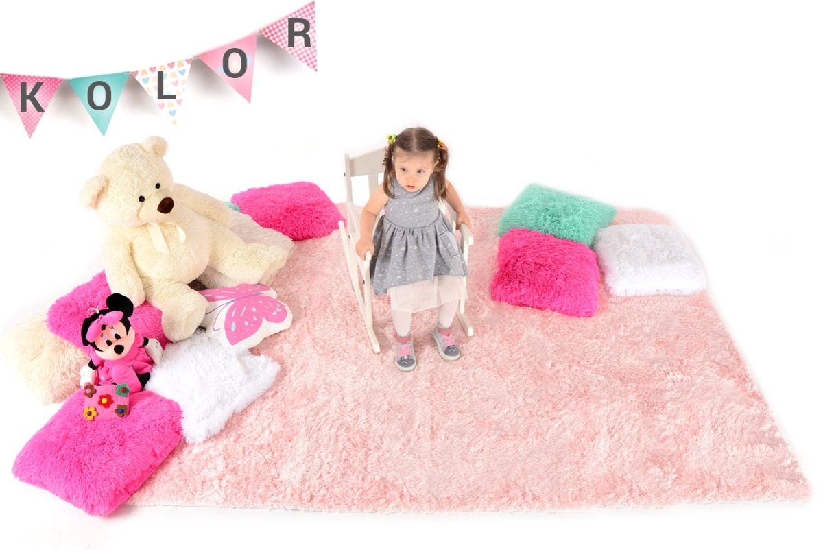 SWEET PINK Children's Plush Rug banaby.eu