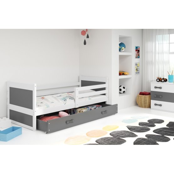 Children bed Rocky - white-gray