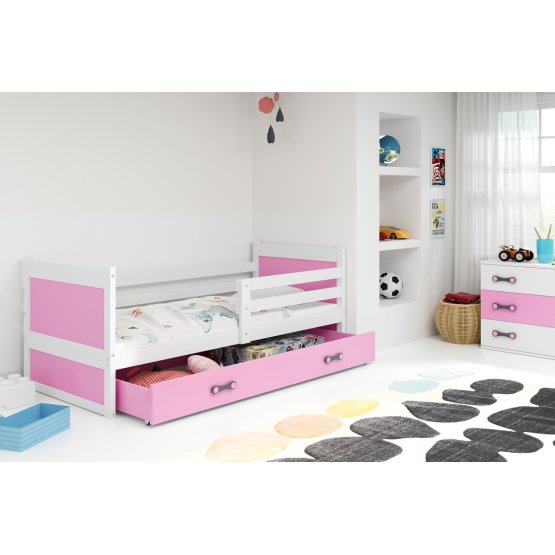 Children bed Rocky - white-pink