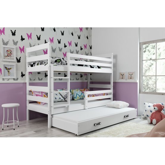 Children storey bed with bed Erik - white