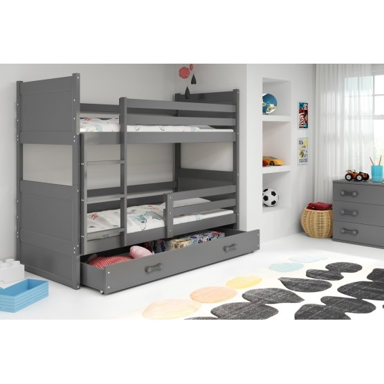 Children storey bed Rocky - grey