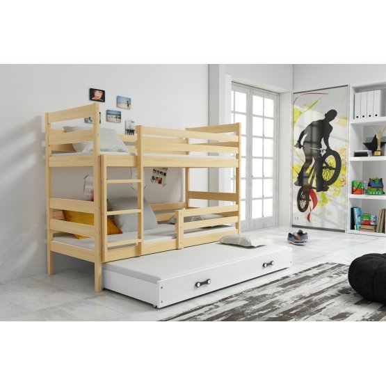 Children storey bed with bed Erik - natural-white