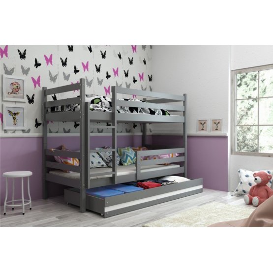 Children storey bed Erika grey 200x90cm