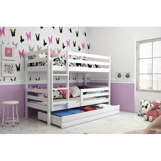Children's bunk bed erika white 200x90cm