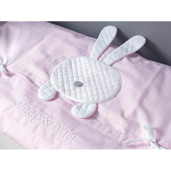 2-Piece Sleep&Hug Baby Cot Bedding Set - Pink