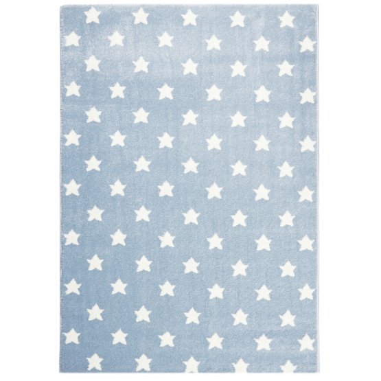LITTLE STARS Children's Rug - Blue/White