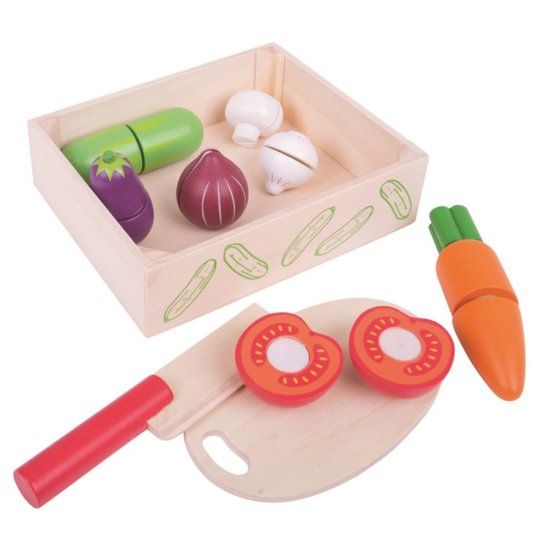 Container with vegetables to children's kitchens