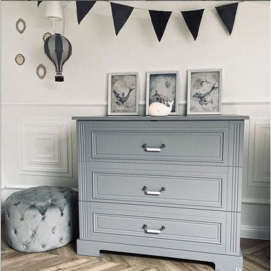 Chest of 4 drawers Ines Grey