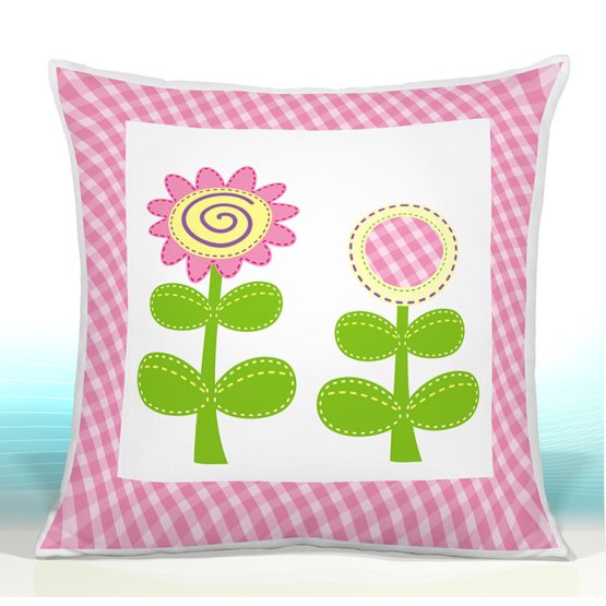 Pillow HAPPY Daisies PINK 17