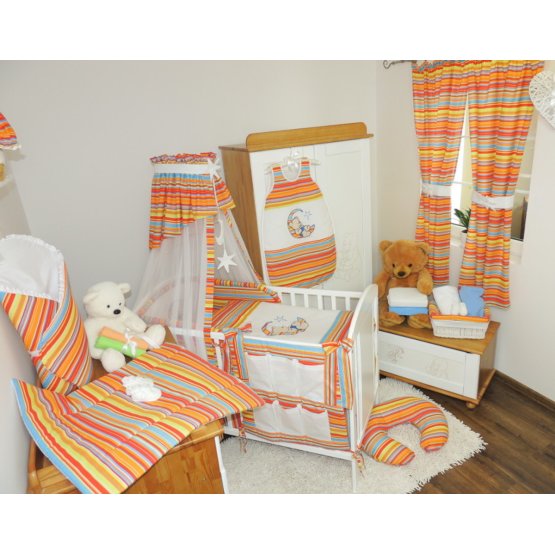 Linen to cribs - stripes red
