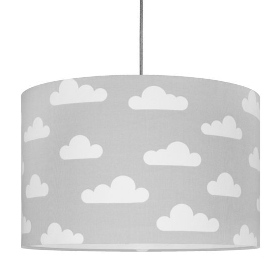 Textile hanging lamp Clouds - grey