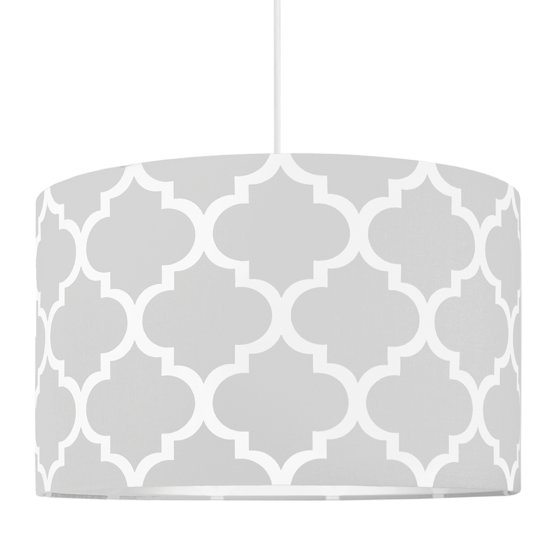Textile hanging lamp Morocco - grey