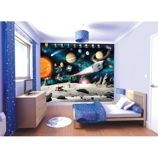 3D Space Wall Mural