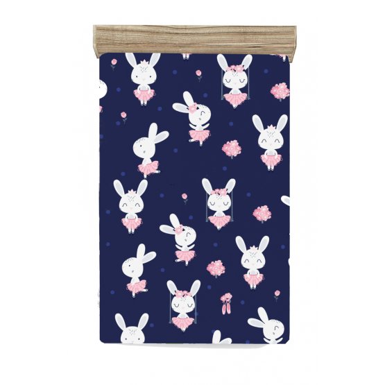 Children's bed sheet Bunny ballerina