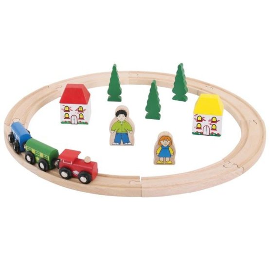 Small wooden train track