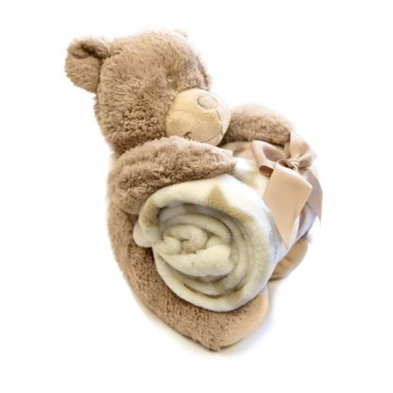 Children's blanket with teddy bear