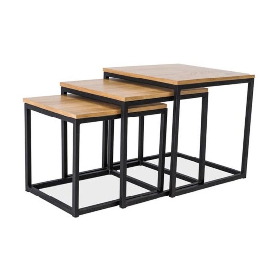 Conference tables TRIO oak / black