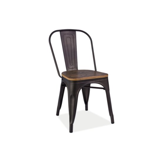 Dining chair LOFT walnut / graphite