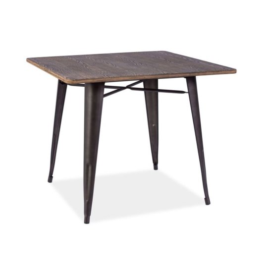 Dining table ALMIR 90x90 walnut / graphite