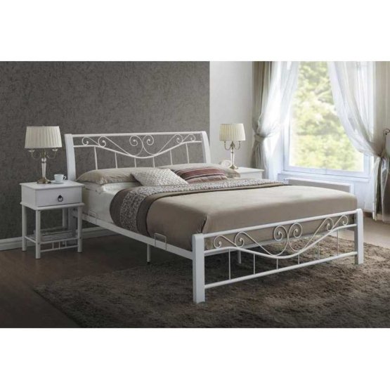 Bed BARBEL 160x200cm white