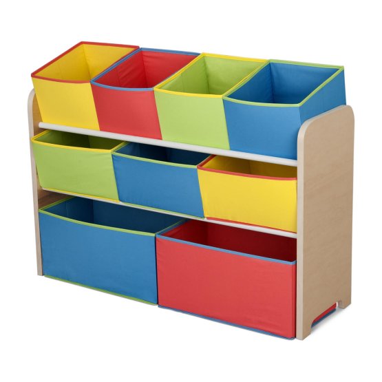 Toy organizer multicolored