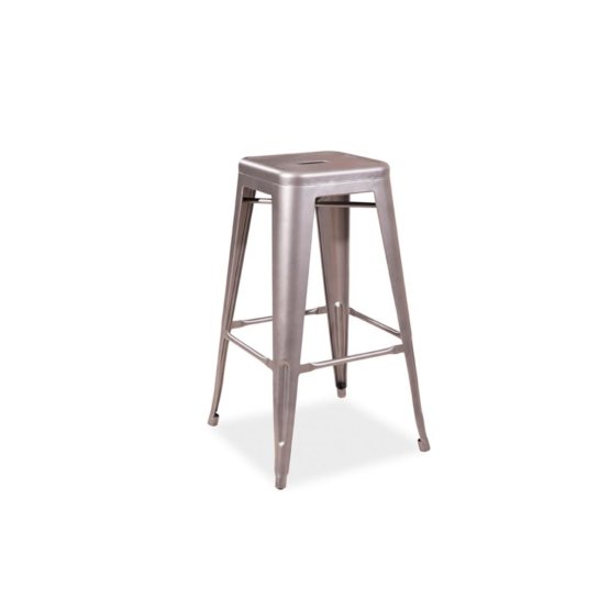Bar chair LONG stainless