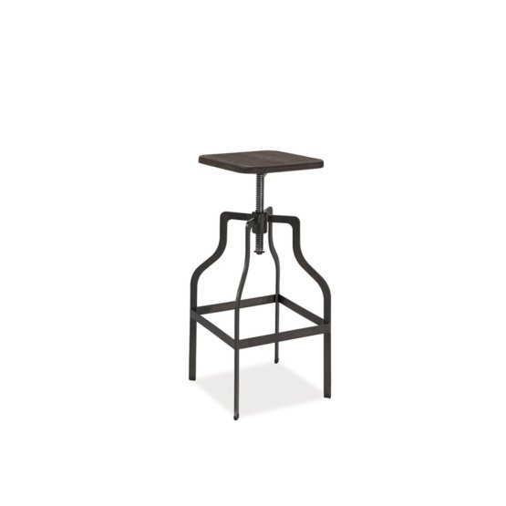 Bar chair IDALA dark walnut / graphite