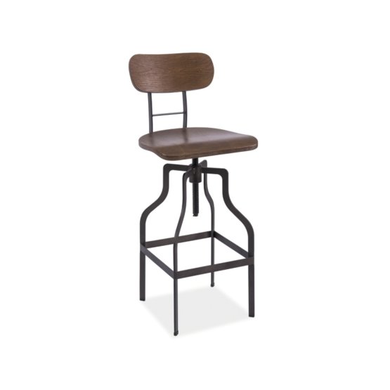 Bar stool DROP dark nut/ graphite