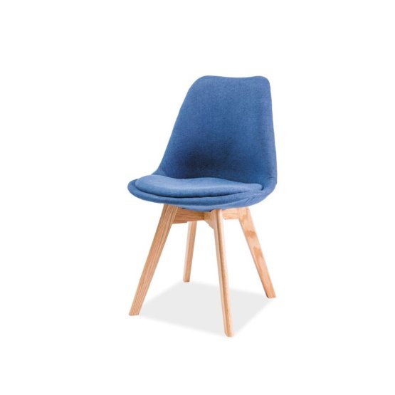 Dining chair DIOR beech/ blue