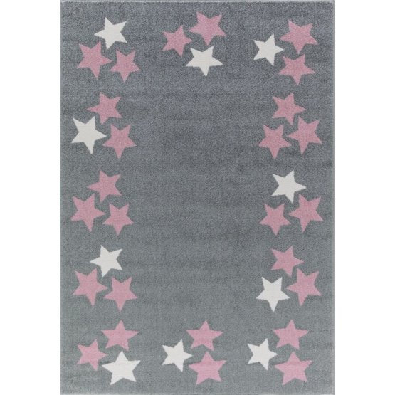 Children's rug BORDERSTAR grey-pink